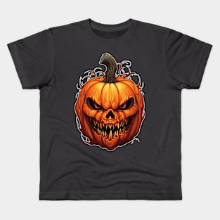 pumpkin halloween t shirt Kids T-Shirt